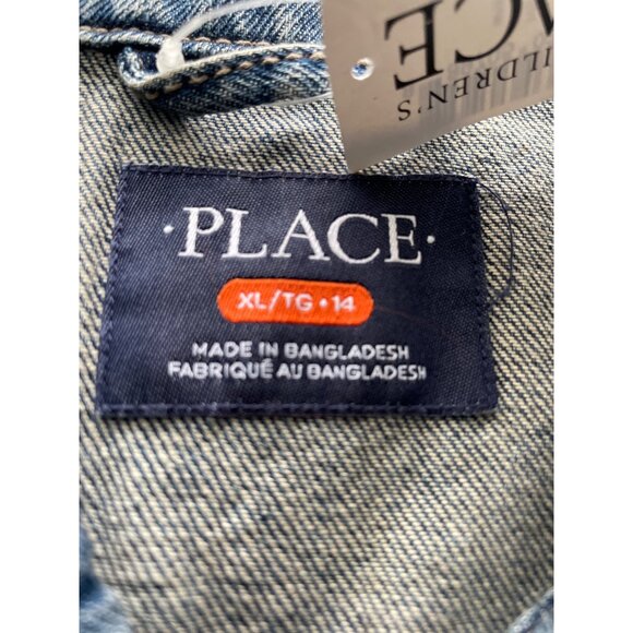 THE CHILDREN'S PLACE Kids Denim Jacket Classic Button-Up 100% Cotton Blue Size 1 - Picture 3 of 7
